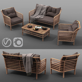 комплект уличной мебели AZZURA Colorado Lounge Set