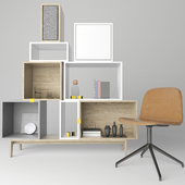 Muuto set. Storage/Visu chair/Accessories