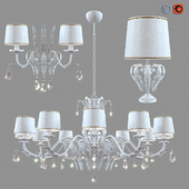 Chandelier, lamp and sconce Masiero Acantia 12 WH-M