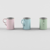 Porcelain mugs