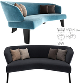 Creed Lounge Minotti Semi-Round Sofa