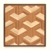 Wooden Art. Wood panel.