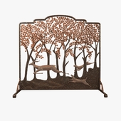 Fine and Rare Deer Fire Screen by Edgar Brandt