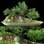 Bonsai in the style of the Hobbit