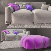 Sofa Pouf - sofa set