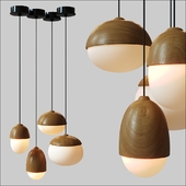 Modern Nodic Wood Acrylic Pendant Lamp Suspension Light Lighting Fixture DIY