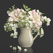 Bouquet of flowers, jasmine and lily