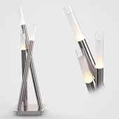 Icicle Contemporary Chrome Table Lamp