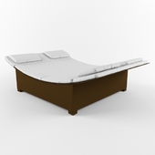 Lounger from artificial rattan Lounge LSG-14