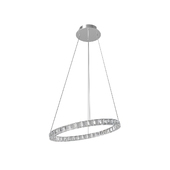39001 LED suspension TONERIA, 48х0,5 (LED), 600х370, H1500, steel, chrome / crystal