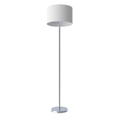 95174 Floor lamp PASTERI, 1х60W (E27), Ø380, H1510, nickel matt / textile, white, copper