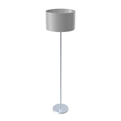 95173 Floor lamp MASERLO, 1х60W (E27), Ø380, H1510, nickel matt / textile, gray-brown, silver
