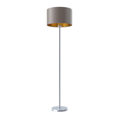 95172 Floor lamp MASERLO, 1х60W (E27), Ø380, H1510, matt nickel / textiles, cappuccino, gold