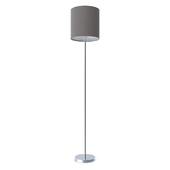 95165 Floor lamp PASTERI, 1х60W (E27), Ø280, H1575, nickel matt / textile, anthracite-brown