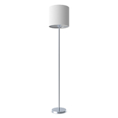 95164 Floor lamp PASTERI, 1х60W (E27), Ø280, H1575, nickel matt / textile, white