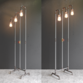 Steampunk Pipe Home Floor Lamps