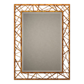 Arteriors home pollock gold leaf mirror