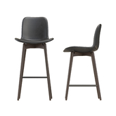 NORR11 Langue Bar Chair-leather