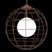 Caged Globe Chandelier