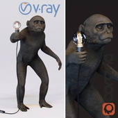 The Monkey Lamp  Standing Version