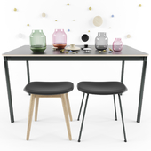 Muuto set. Tables. Chairs. Accessories.