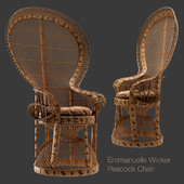 Emmanuelle Wicker Peacock Chair