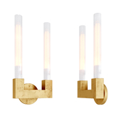 Scale rh canelle wall lamp double sconces