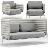 Capsule Outdoor Settee And Lounge Chair