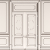 Provence double doors with panels