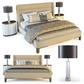Dmitriy Co, Recoleta bed, Louise Bradley Honduras bedside, Bella Figura Park avenue table lamp 821