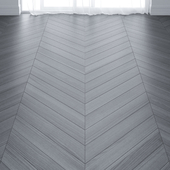 Gray parquet board in two types of layout