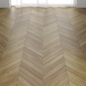 Parquet board from walnut in three types of layout