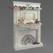 provence decorative fireplace