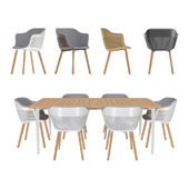 DEDON / Table and chairs The Aiir Collection