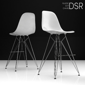 Eames DSR Bar plastic side chairs