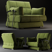 Detroit Velvet Green Chair