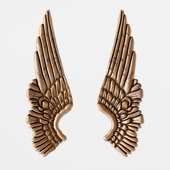 Angel Wings Bronze Wall Decoration
