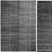 Carpet Hay Moire Kelim Black rug