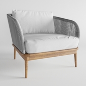 Corded Weave Outdoor Lounge Chair West elm