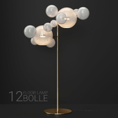 Giopato & Coombes floor lamp BOLLE 12 bubble FROST/GOLD