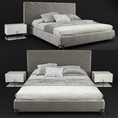 London Collection Contemporary Upholstered Designer Bed