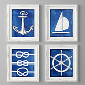 Картины Wheel Yacht Club Framed от Birch Lane