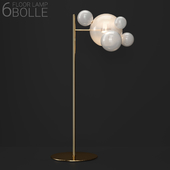 Giopato & Coombes floor lamp BOLLE 6 bubble FROST / GOLD