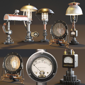 AVE Machine Brothers Lamps Set