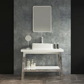 washbasin Stainless steel vanity unit