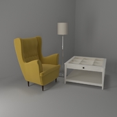 Armchair and coffee table