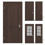 Interior dark wood doors