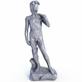 David Sculpture in style Low Poly