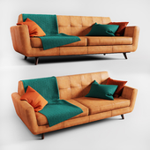 Joybird Hughes leather sofa