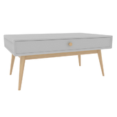 Coffee table with 1 drawer and 1 niche, jimi white La Redoute Interiors